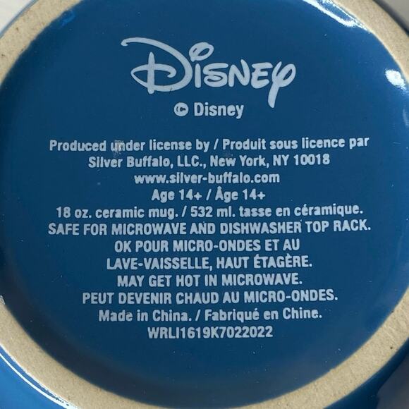 Disney Stitch Coffee Mug‎ 18oz Cup Ohana Blue Hawaii Hawaiian Palm Tropical Blue - Picture 6 of 9